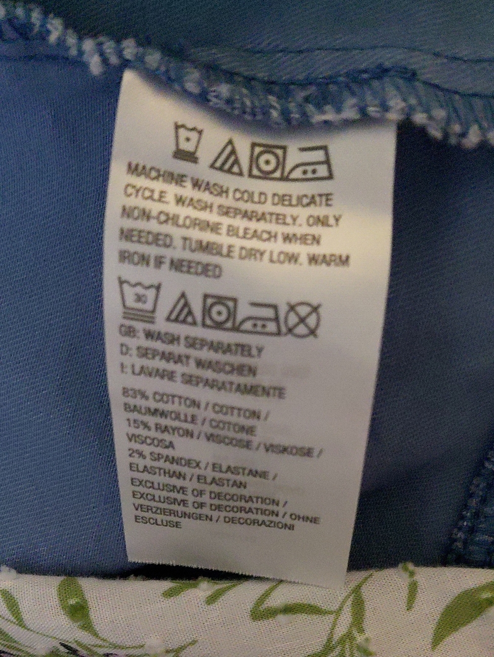 Susan Graver Light Blue Embroidered-Hem Women's Jacket - Picture 7 of 11
